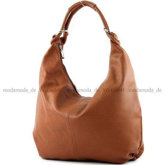 modamoda de 337 Damen Leder Schultertasche Shopper Large handmade in Italy