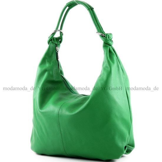 modamoda de 337 Damen Leder Schultertasche Shopper Large handmade in Italy