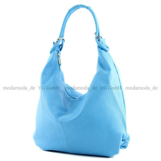 modamoda de 337 Damen Leder Schultertasche Shopper Large handmade in Italy