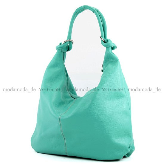 modamoda de 337 Damen Leder Schultertasche Shopper Large handmade in Italy