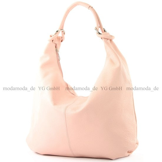 modamoda de 337 Damen Leder Schultertasche Shopper Large handmade in Italy