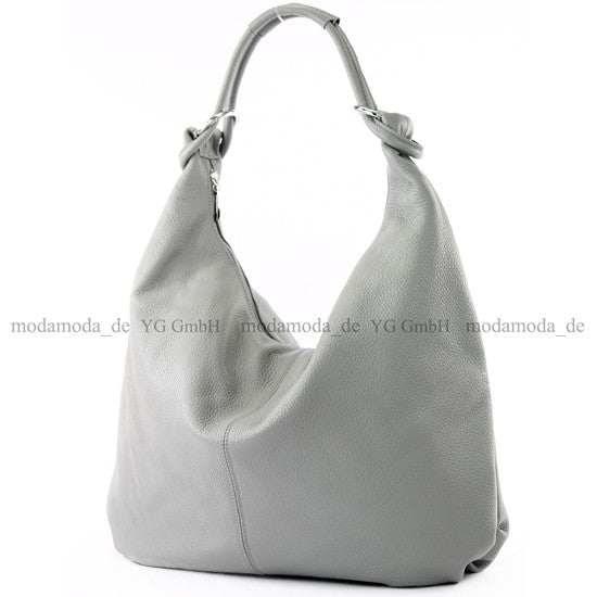 modamoda de 337 Damen Leder Schultertasche Shopper Large handmade in Italy