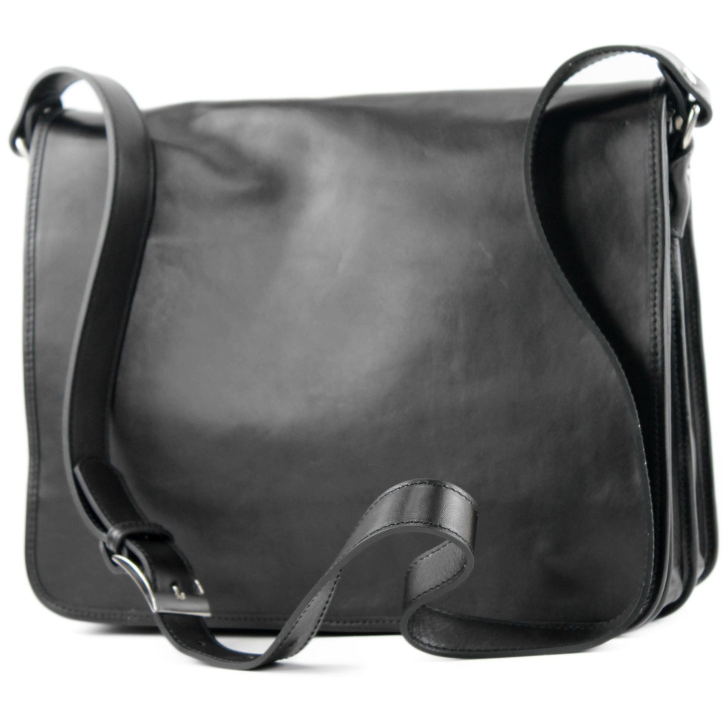 modamoda de A001 3 Größen Herren Unisex Leder Umhängetasche Messenger Bag handmade in Italy