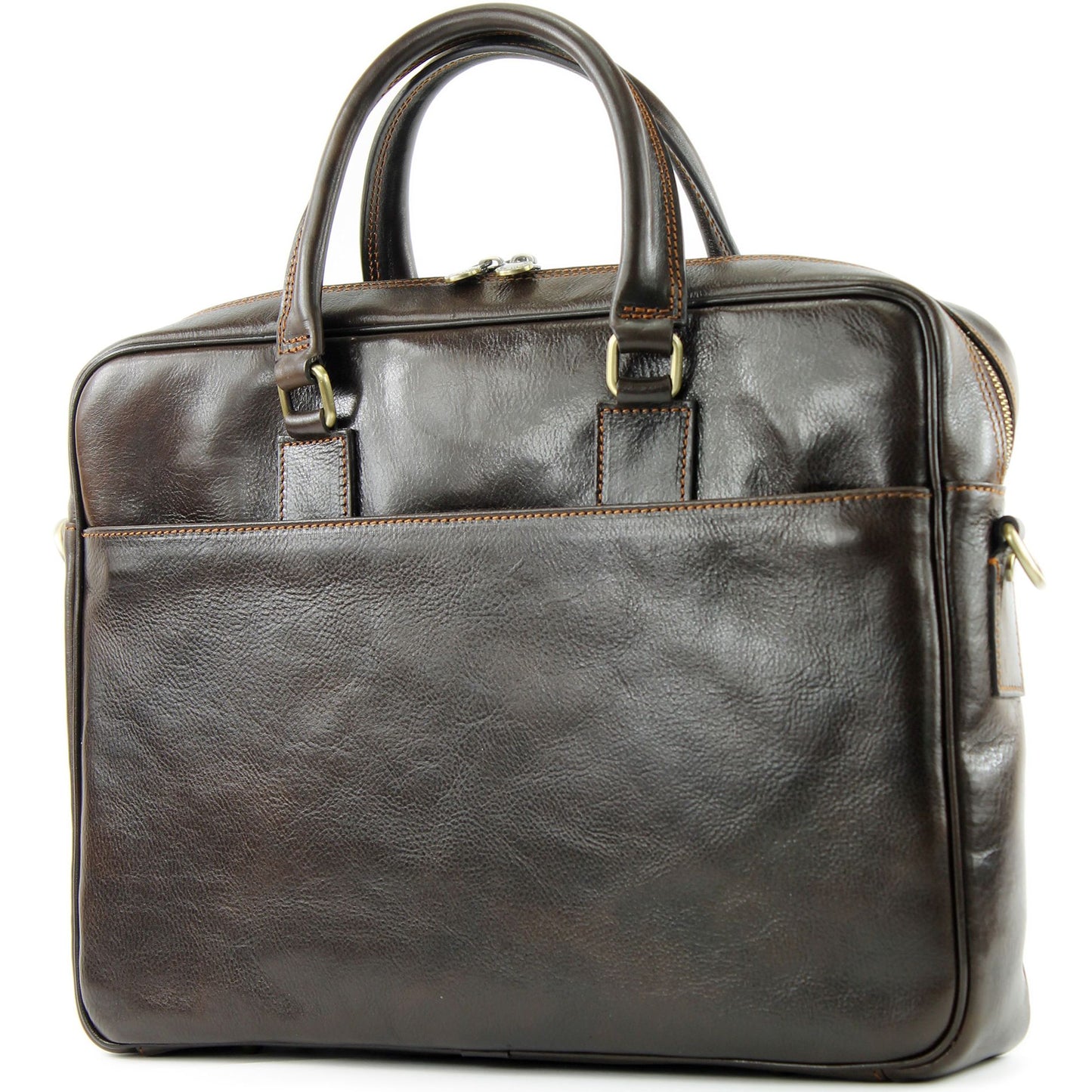 modamoda de A004 Herren Unisex Leder Reisetasche Laptop Aktentasche DIN A4 handmade in Italy