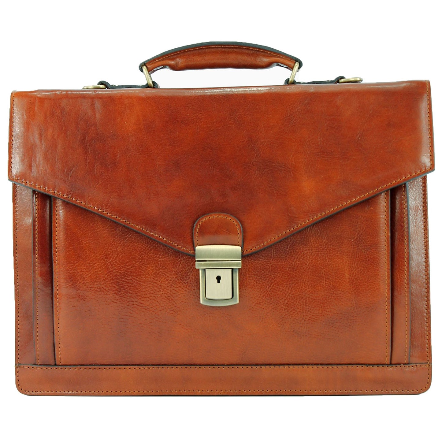 modamoda de - A009 - ital. Business Laptop Akten Tasche Leder