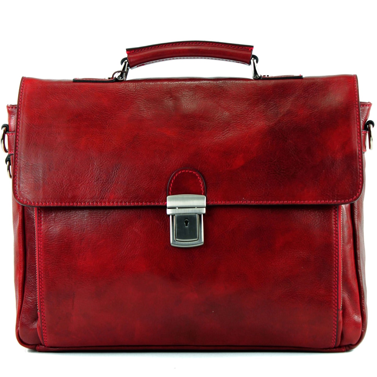 modamoda de - A010 - ital. Business Laptop Akten Tasche Leder