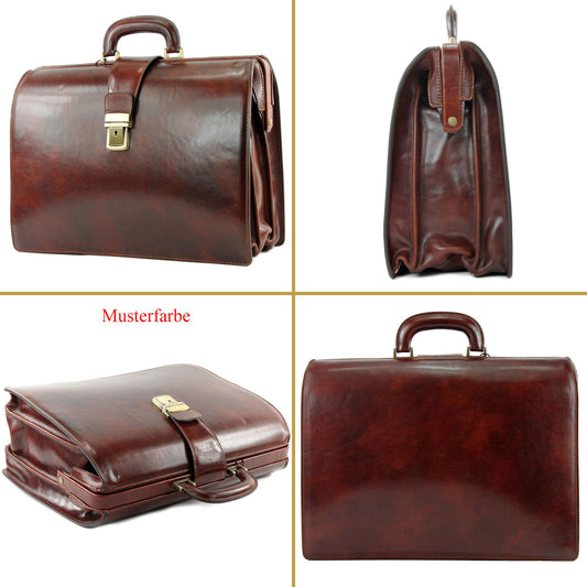 modamoda de - A011 - ital. Business Bügelaktentasche Leder