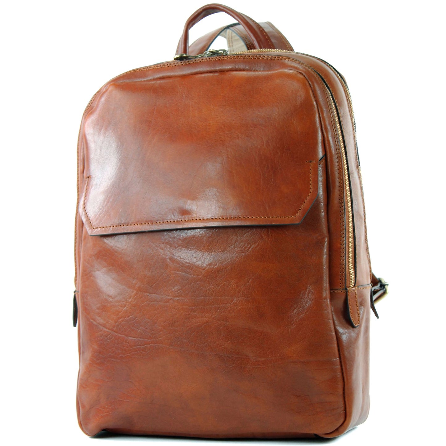 modamoda de - A012 - ital. Laptop Herren Rucksack aus Leder