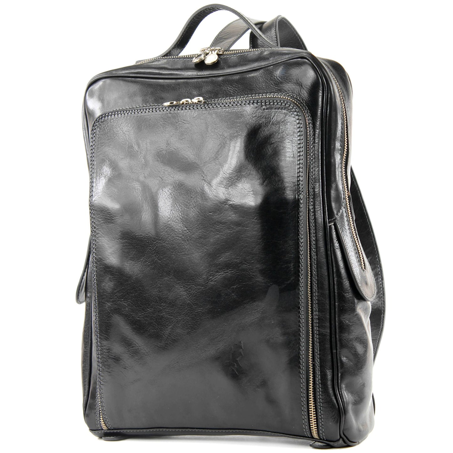 modamoda de - A013 - ital. Laptop Herren Rucksack aus Leder