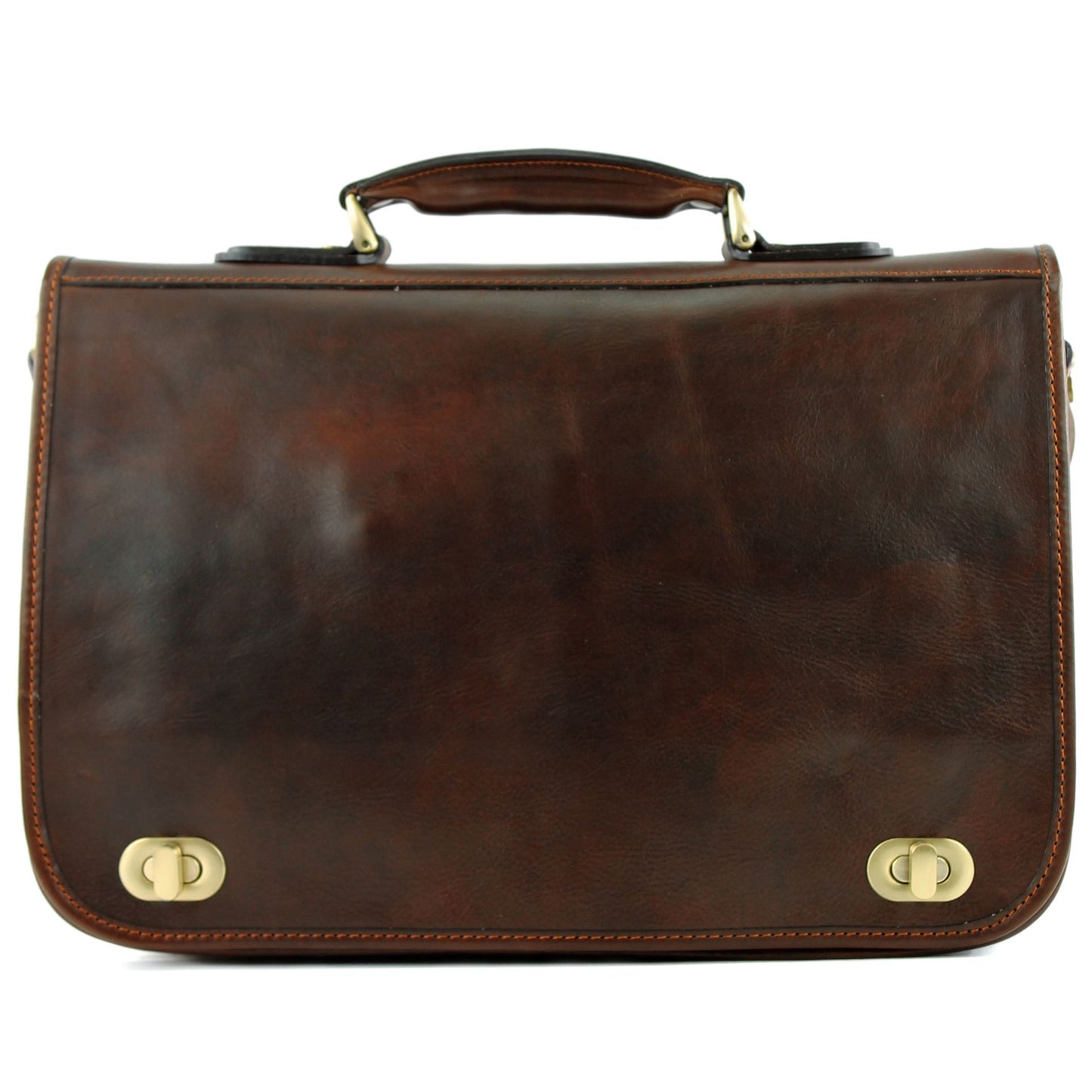 modamoda de - A014 - ital. Business Laptop Akten Tasche Leder