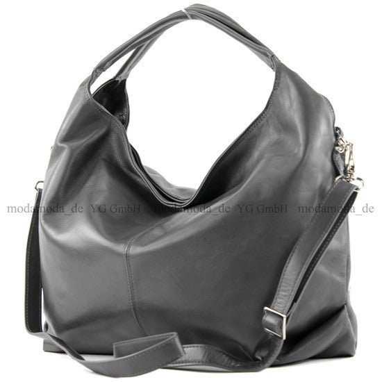 modamoda de - DS26 - ital Damenhandtasche aus Nappaleder