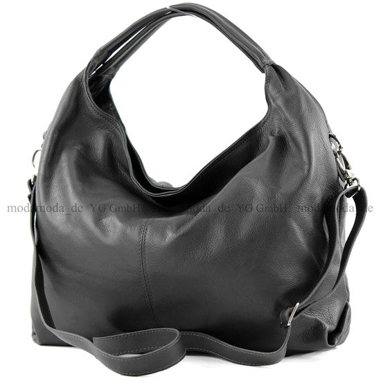 modamoda de - DS26 - ital Damenhandtasche aus Nappaleder