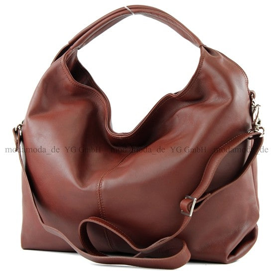 modamoda de - DS26 - ital Damenhandtasche aus Nappaleder