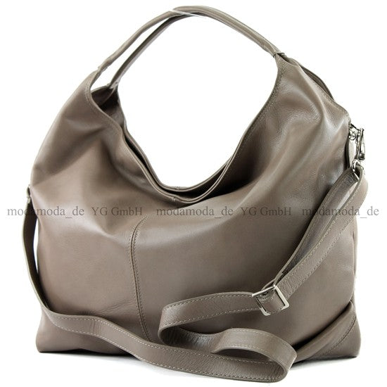 modamoda de - DS26 - ital Damenhandtasche aus Nappaleder