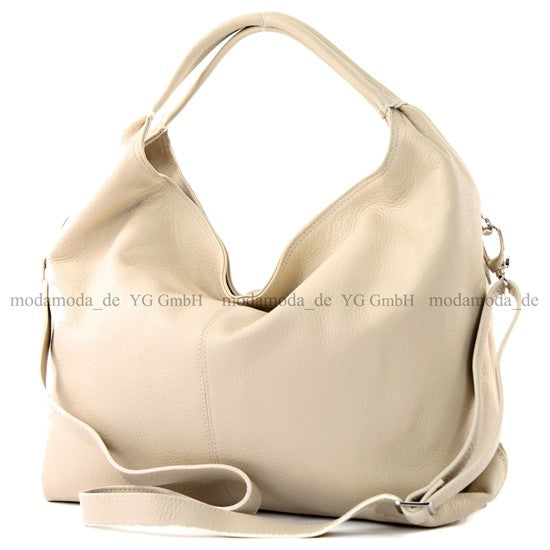 modamoda de - DS26 - ital Damenhandtasche aus Nappaleder