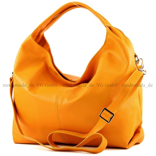 modamoda de - DS26 - ital Damenhandtasche aus Nappaleder