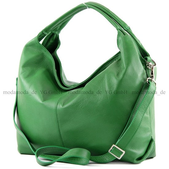 modamoda de - DS26 - ital Damenhandtasche aus Nappaleder