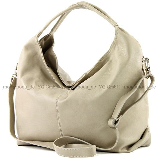 modamoda de - DS26 - ital Damenhandtasche aus Nappaleder