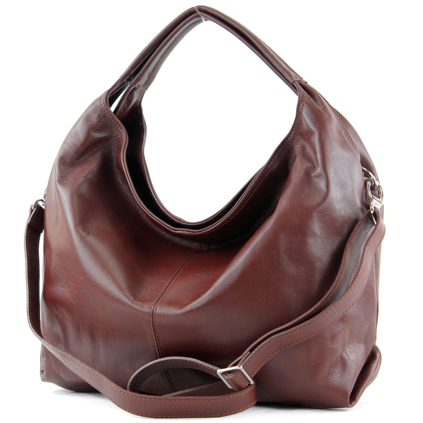 modamoda de - DS26 - ital Damenhandtasche aus Nappaleder