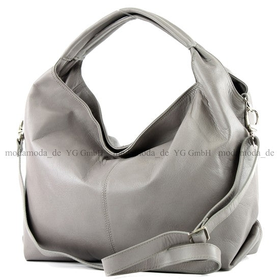 modamoda de - DS26 - ital Damenhandtasche aus Nappaleder
