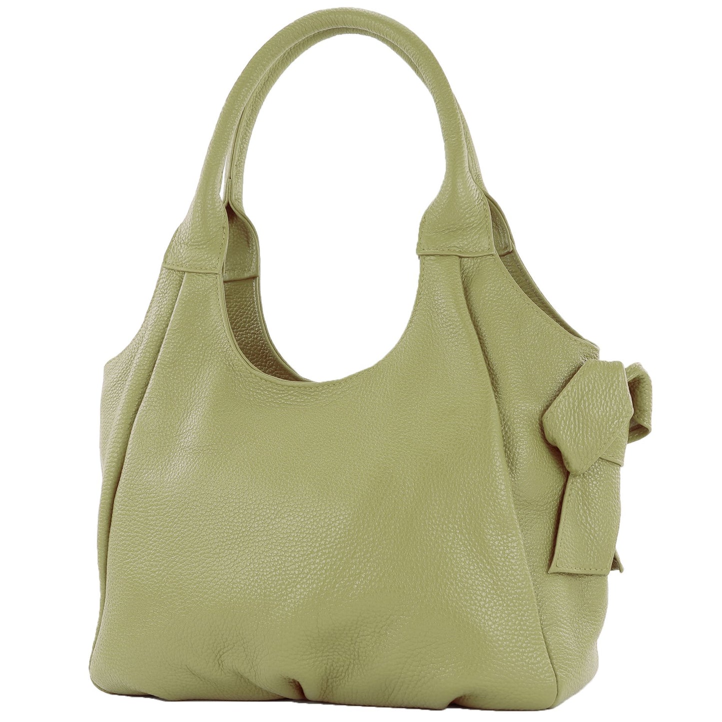 modamoda de - IT28 - ital Damen Schultertasche aus Leder