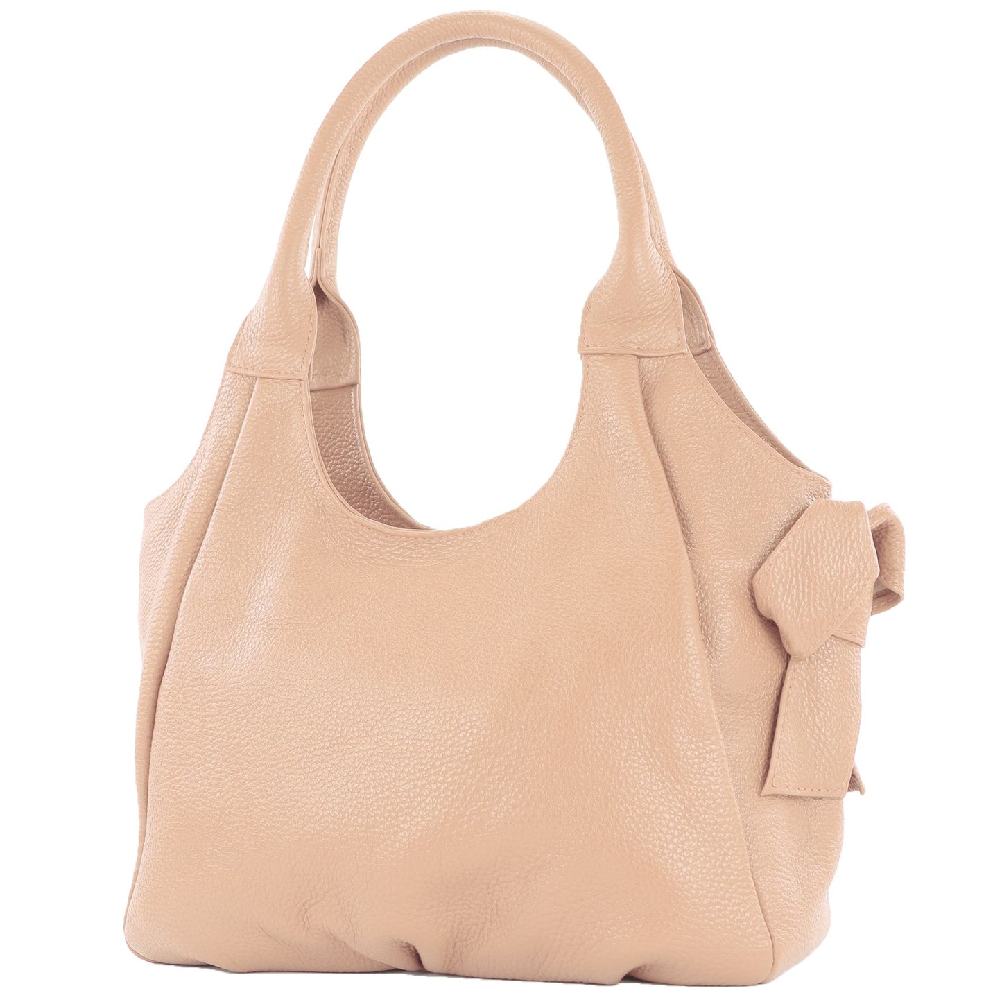 modamoda de - IT28 - ital Damen Schultertasche aus Leder