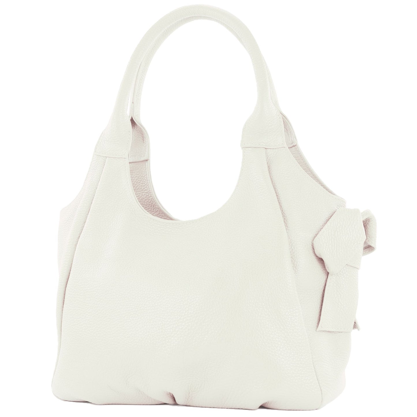 modamoda de - IT28 - ital Damen Schultertasche aus Leder