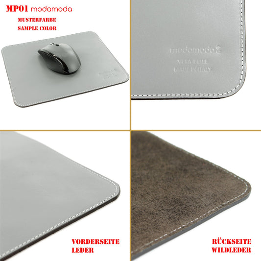 modamoda de - MP01 - Office Mousepad Echtleder 245 x 195 mm