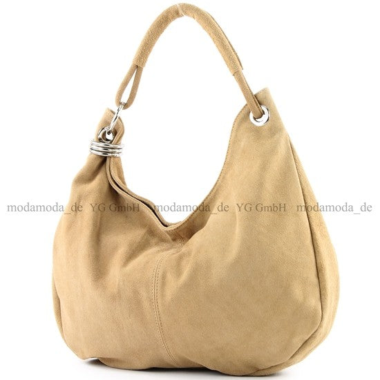 modamoda de - T02 - ital Shopper aus Wildleder Groß