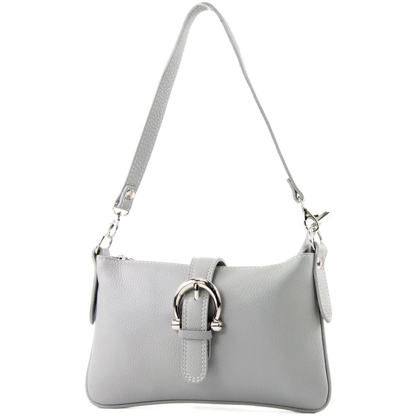 modamoda de - T05 - ital Citytasche Umhängetasche Klein aus Leder