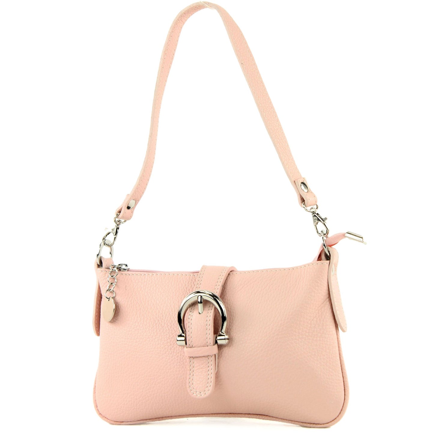 modamoda de - T05 - ital Citytasche Umhängetasche Klein aus Leder