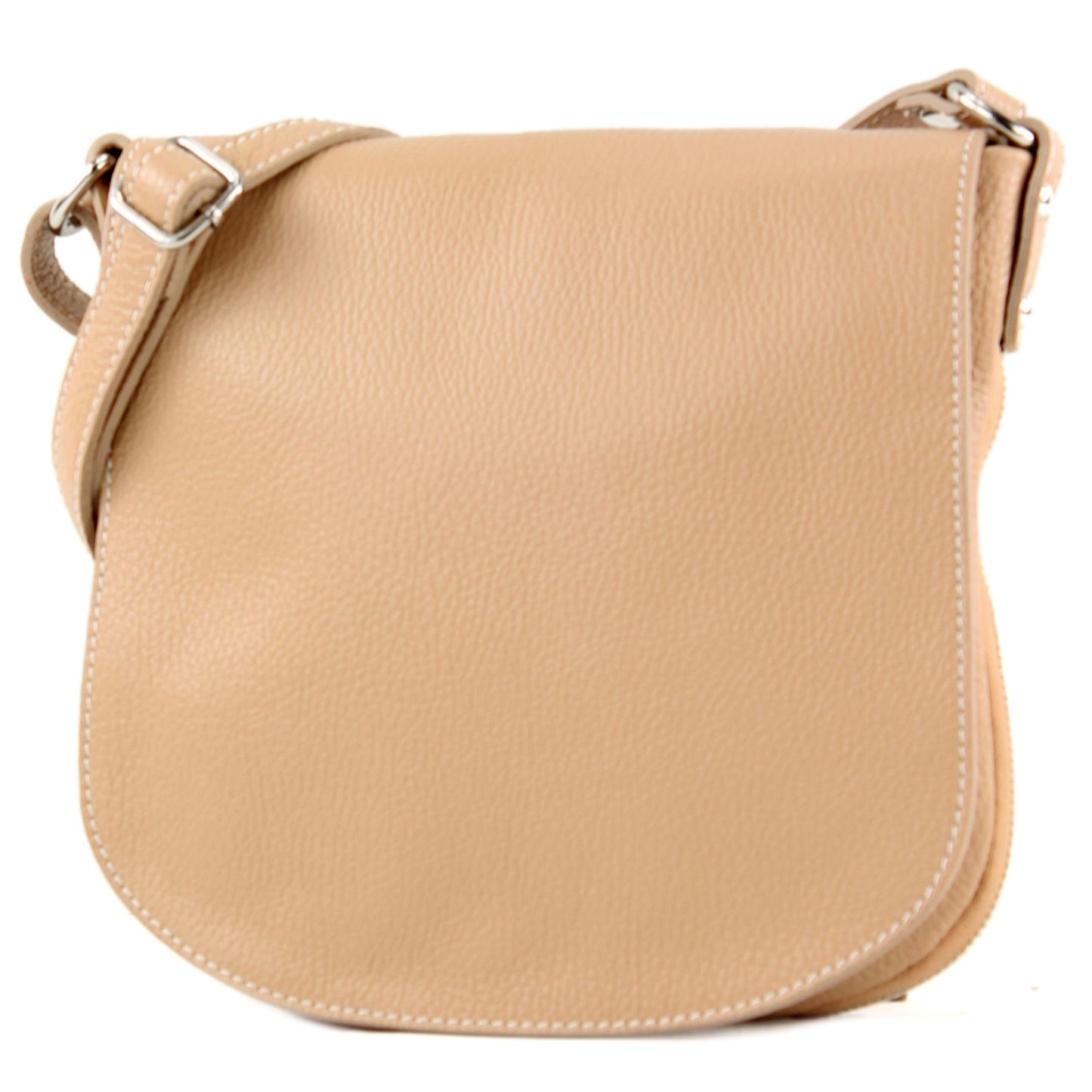 modamoda de - T06 - ital Messenger Umhängetasche aus Leder