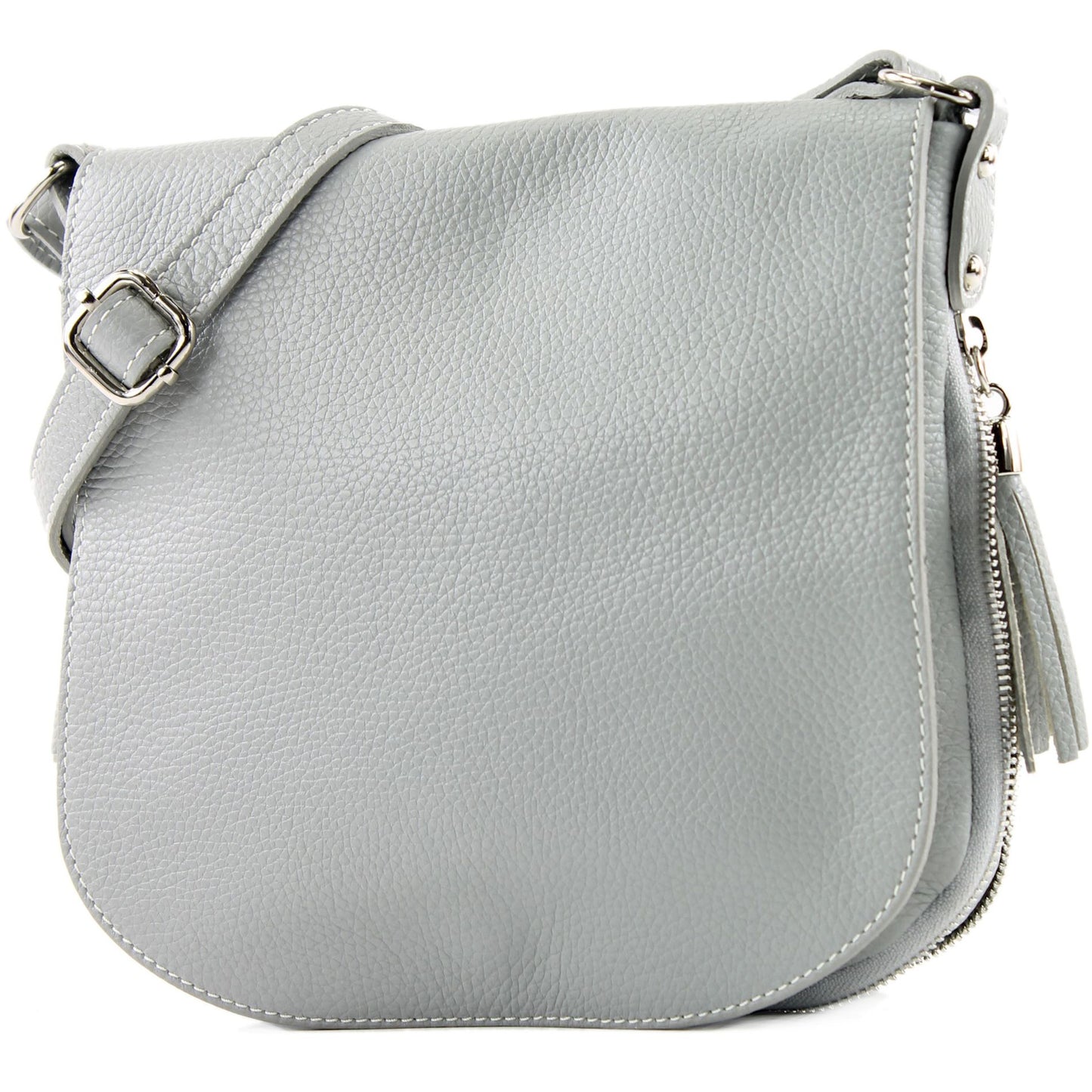 modamoda de - T06 - ital Messenger Umhängetasche aus Leder