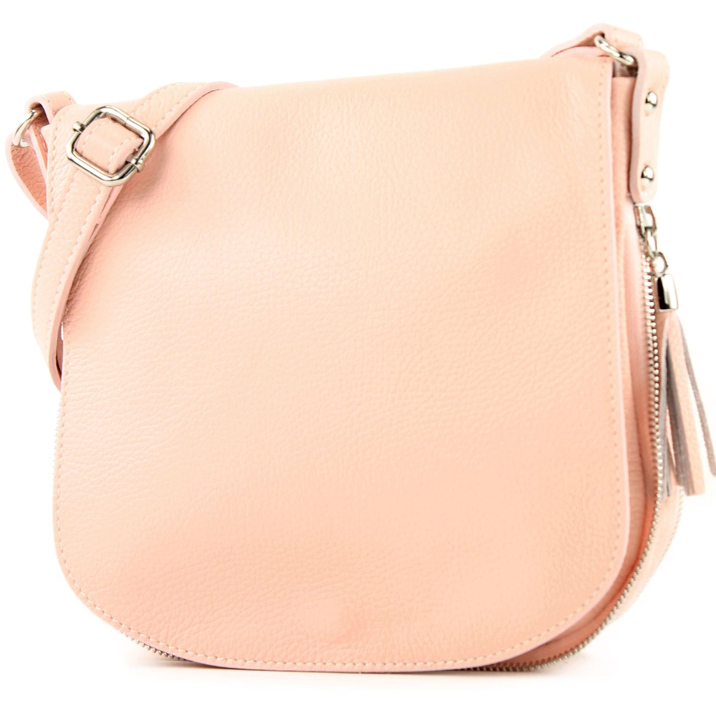 modamoda de - T06 - ital Messenger Umhängetasche aus Leder