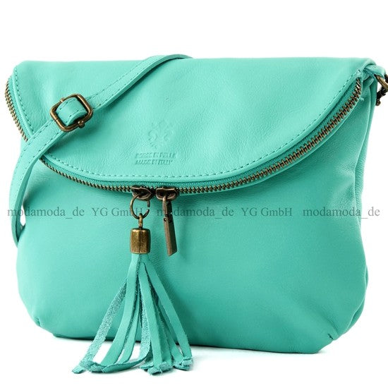 modamoda de - T07 - ital. Umhänge Clutch Klein Nappaleder