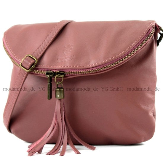 modamoda de - T07 - ital. Umhänge Clutch Klein Nappaleder