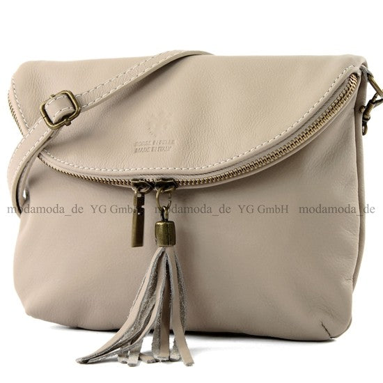 modamoda de - T07 - ital. Umhänge Clutch Klein Nappaleder