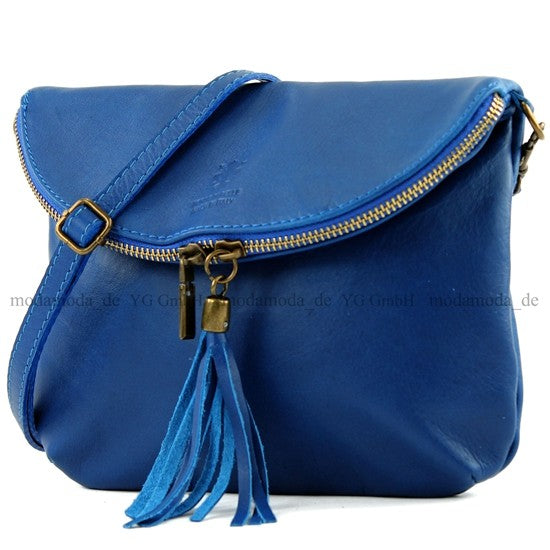 modamoda de - T07 - ital. Umhänge Clutch Klein Nappaleder