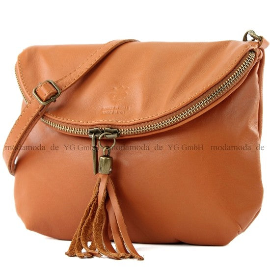 modamoda de - T07 - ital. Umhänge Clutch Klein Nappaleder