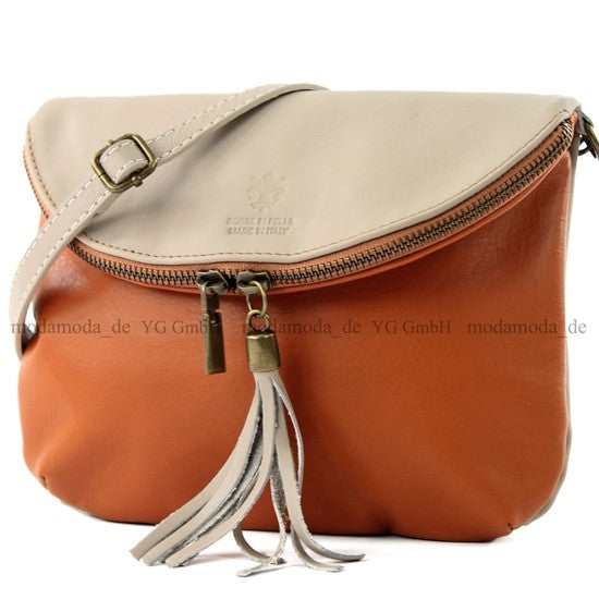 modamoda de - T07 - ital. Umhänge Clutch Klein Nappaleder
