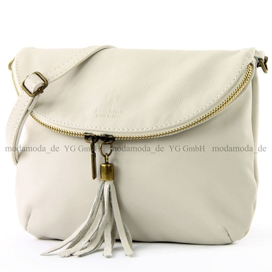modamoda de - T07 - ital. Umhänge Clutch Klein Nappaleder