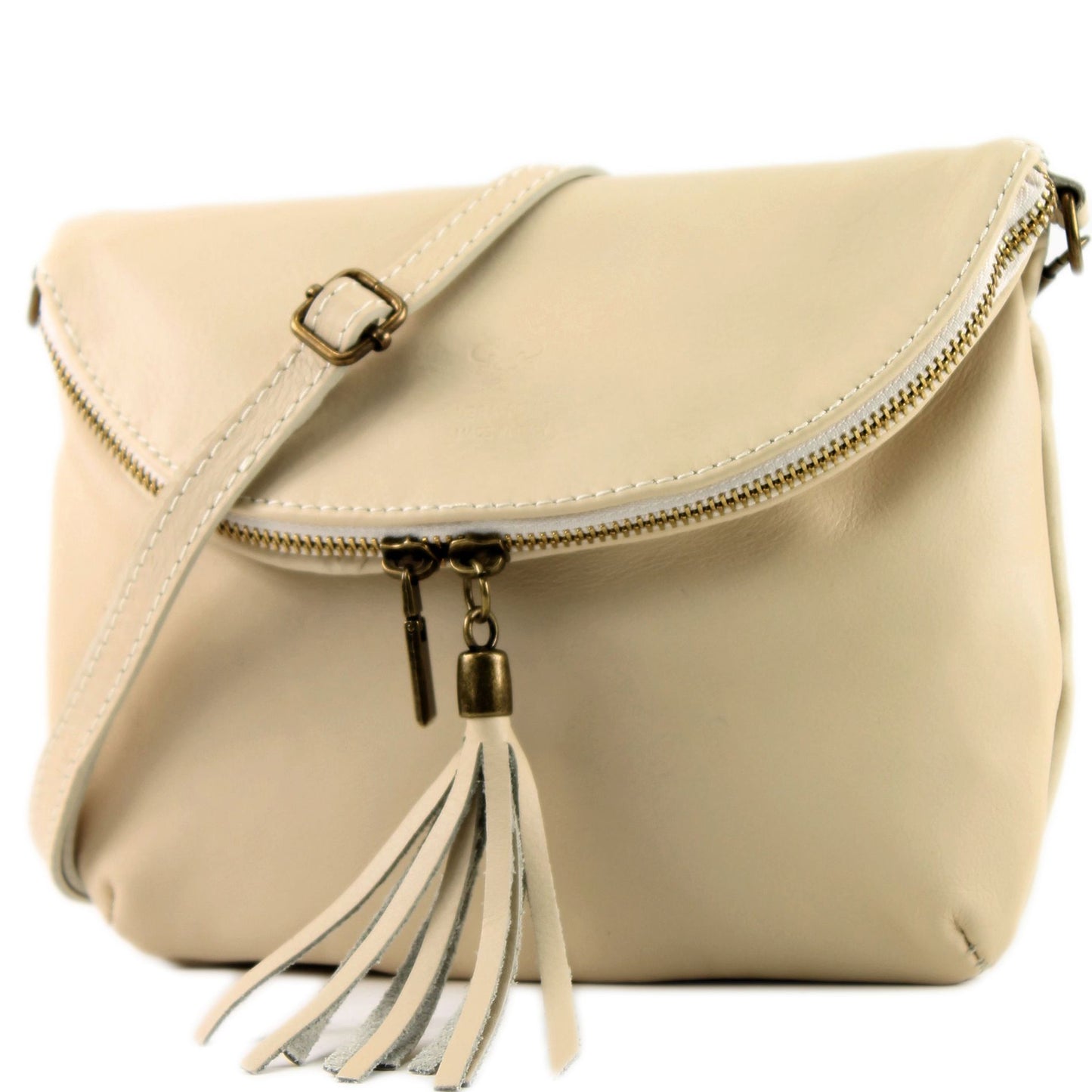modamoda de - T07 - ital. Umhänge Clutch Klein Nappaleder