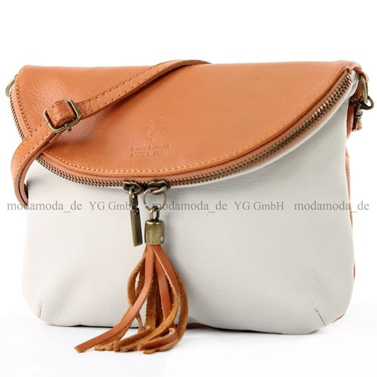 modamoda de - T07 - ital. Umhänge Clutch Klein Nappaleder