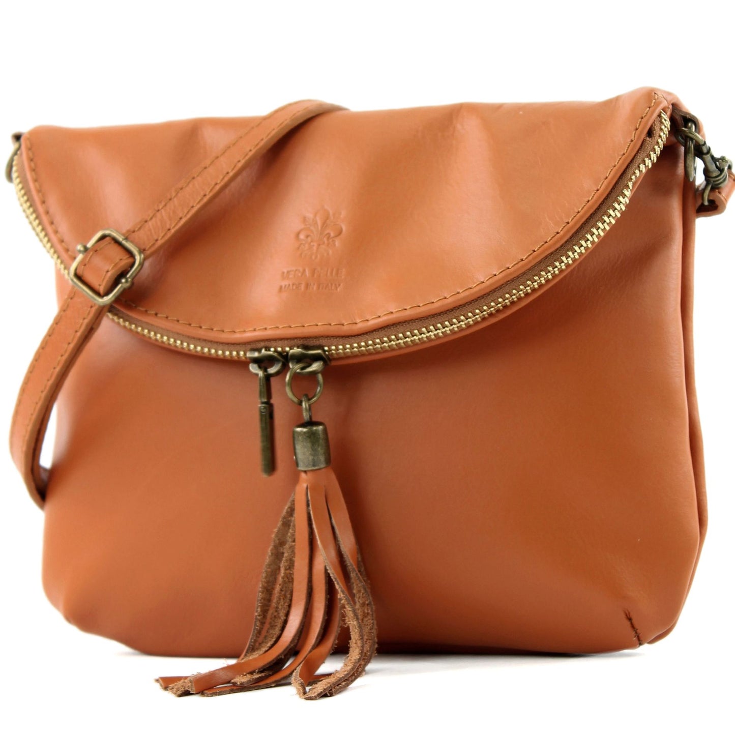 modamoda de - T07 - ital. Umhänge Clutch Klein Nappaleder