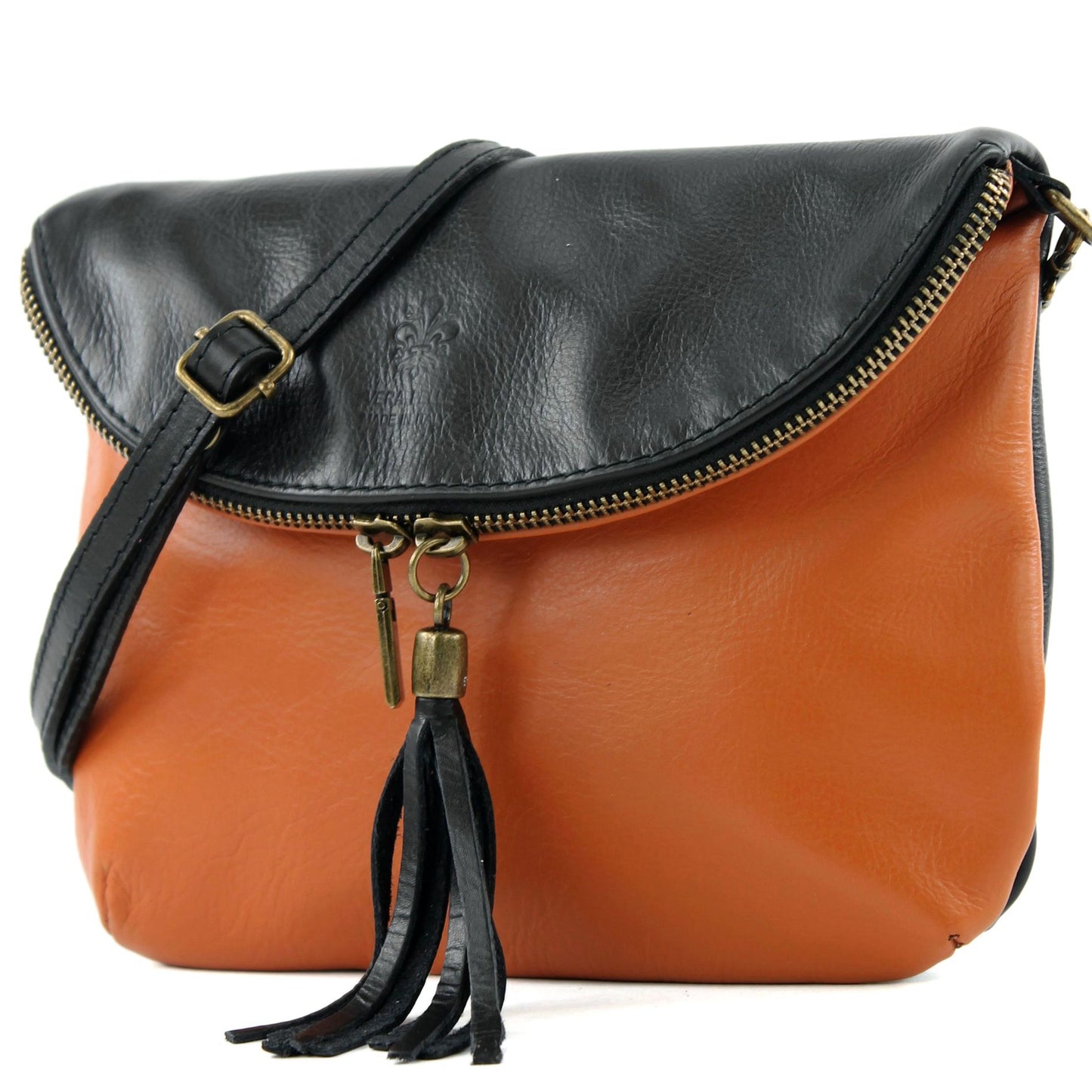 modamoda de - T07 - ital. Umhänge Clutch Klein Nappaleder