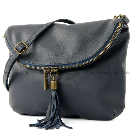 modamoda de - T07 - ital. Umhänge Clutch Klein Nappaleder