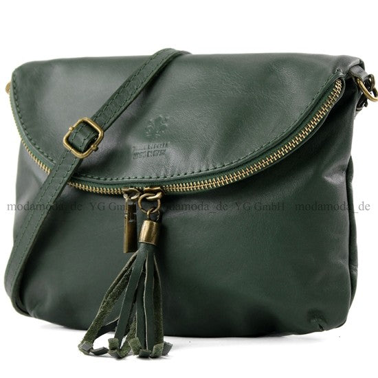 modamoda de - T07 - ital. Umhänge Clutch Klein Nappaleder