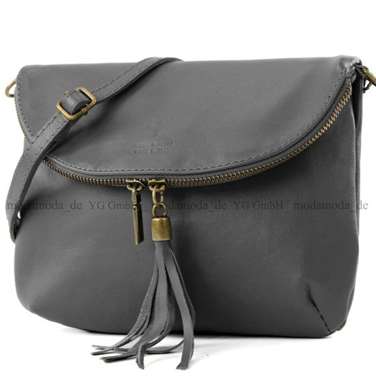 modamoda de - T07 - ital. Umhänge Clutch Klein Nappaleder