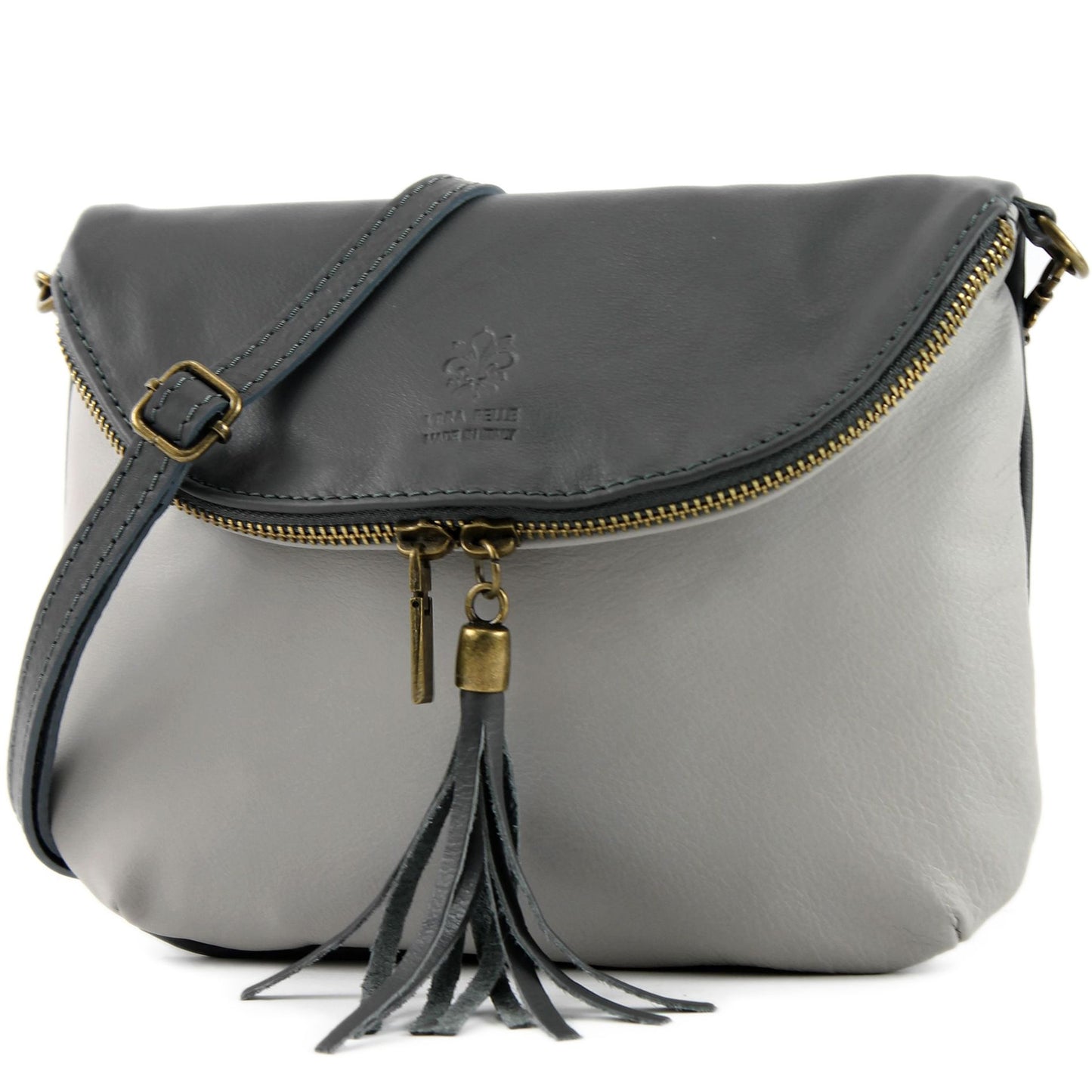 modamoda de - T07 - ital. Umhänge Clutch Klein Nappaleder