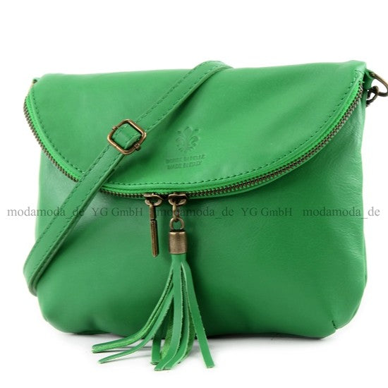 modamoda de - T07 - ital. Umhänge Clutch Klein Nappaleder
